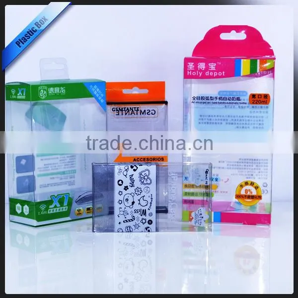 customized transparent plastic package for candles and soap