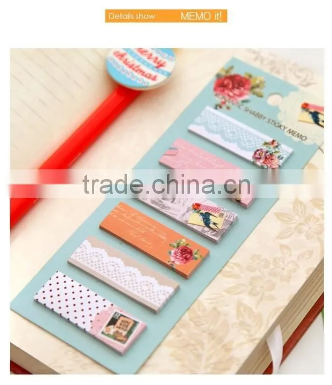 120Page Cute Cartoon Sticker Office Bookmark Marker Memo Index Tab Sticky Notes