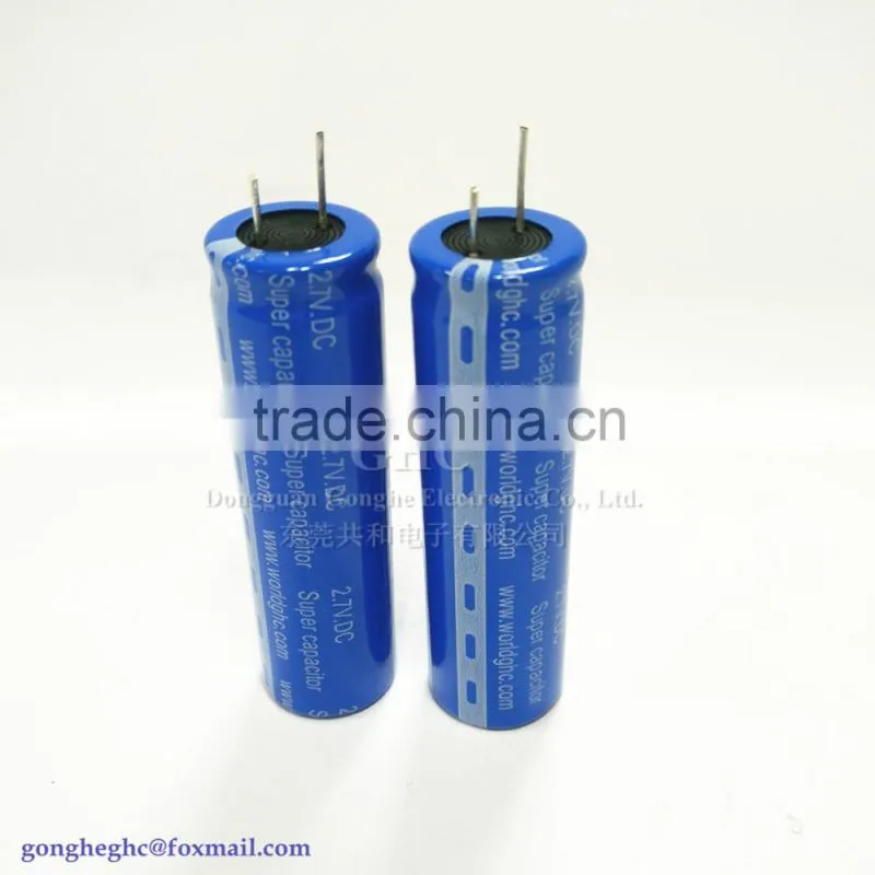 high capacity 2.7v3000f mini size super capacitor
