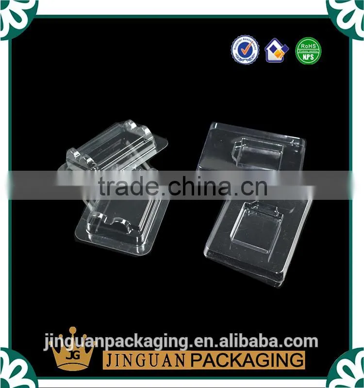 custom vacuum formed plastic packing tray , clear plastic blister tray