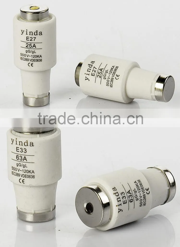 E27 D02 Fuse Link DII DIII Type Screw Fuse