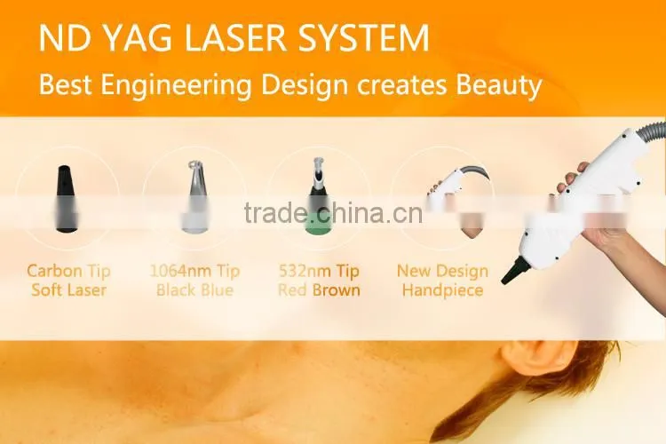 q switched nd yag laser treatment Remove tattoo / eyebrow tattoo / nevus laser machine