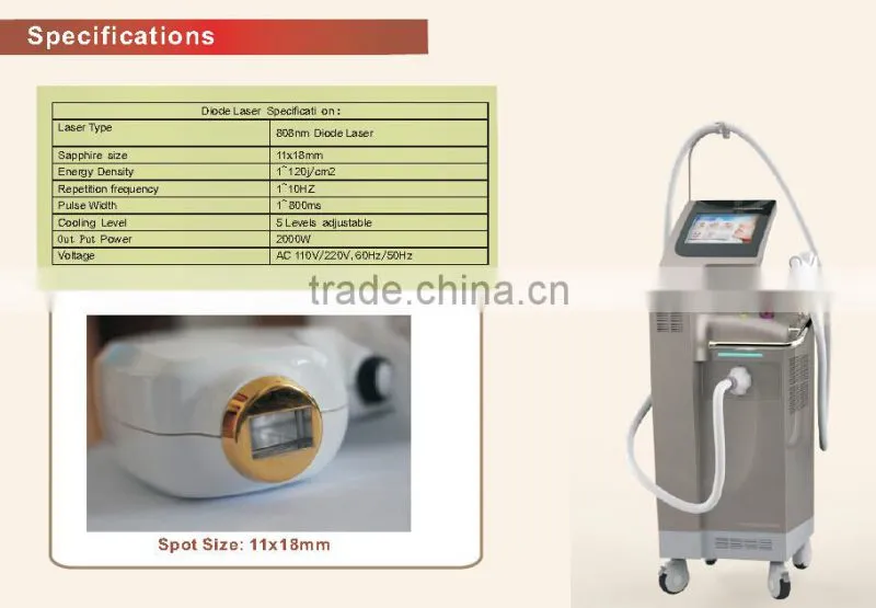 New Style Best Effective Vertical Fast Depilacion Diode Laser Beauty Maquina