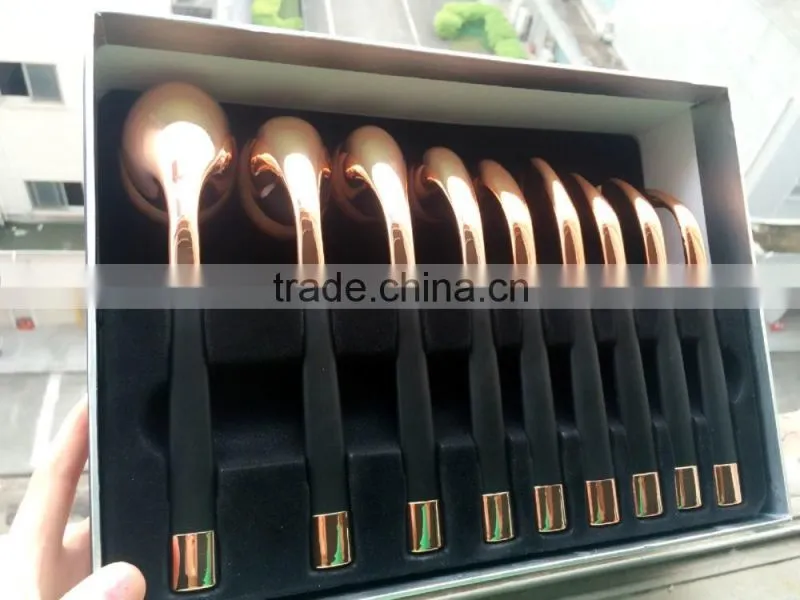 Hot Sales 9Pcs Golf Oval Makeup Brushes Mini Golf Brush Professional Cosmetic Brush