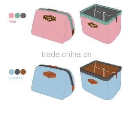Hot selling cheap fashion canvas cosmetic bag, cheap personalized cosmetic bag