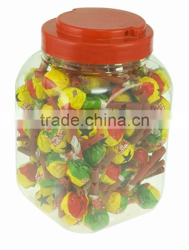 Lollipop bubble gum