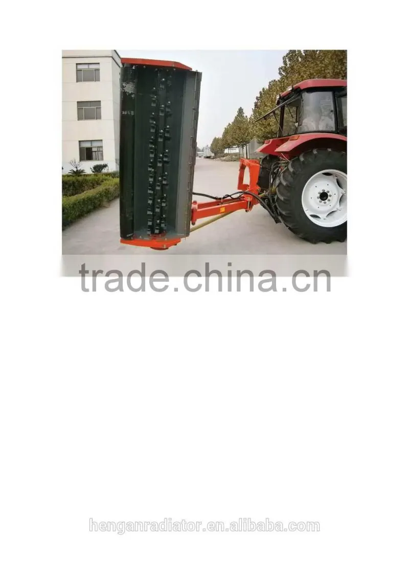 Tractor powered side shift flail mower