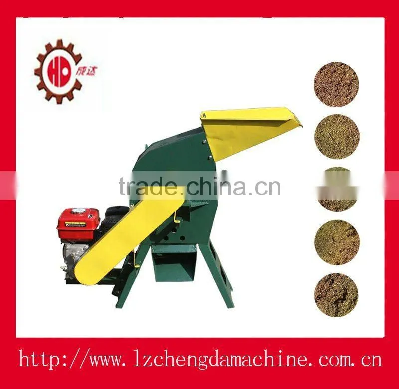Diesel engine powered wood crusher machine, hammer mill for wood, animal feed grain crusher with ce