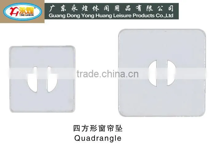 square uncoated Lead Weight for The Curtain,curtain part