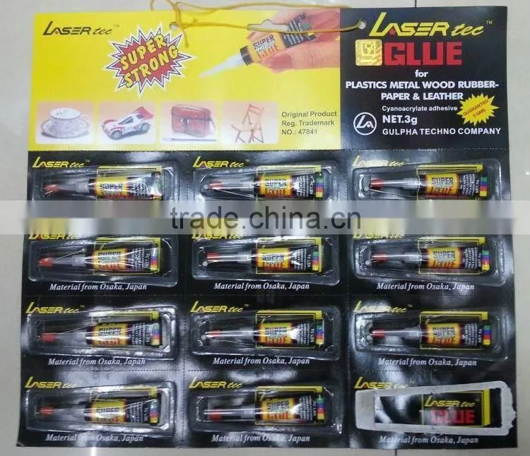 Hot selling cheap super glue for shoes/plastic/rubber/glass/metal/wood