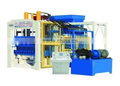 Germany technology automatic block machine,brick cutting machine,color paver block machine,QT12-15 brick making machine