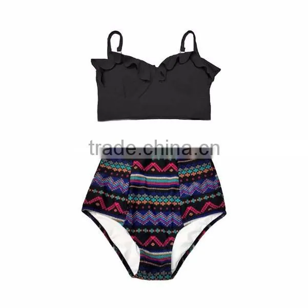 sixe girl india fashion retro high waist bikini china xxx