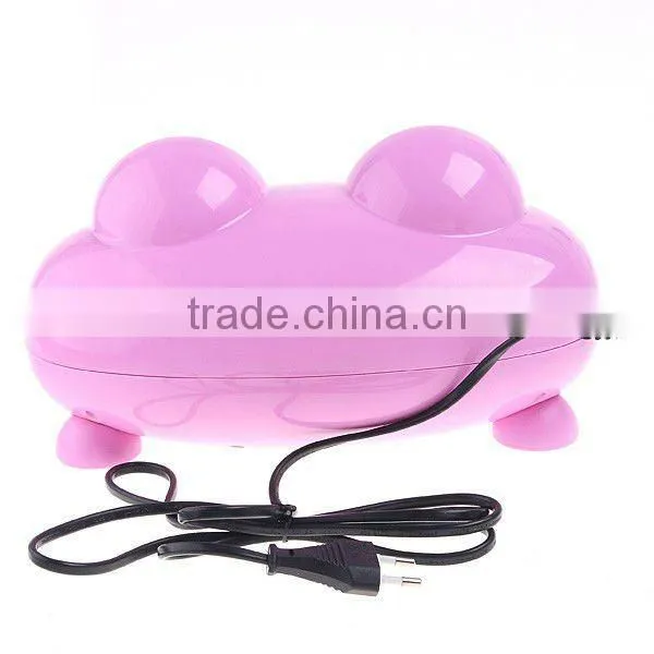 220V EU Pink Frog Nail Art UV Gel Lamp Light Dryer 9W