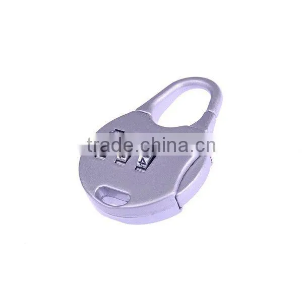Mini 3 Digital Resettable Combination Luggage Padlock Coded Lock and Compass