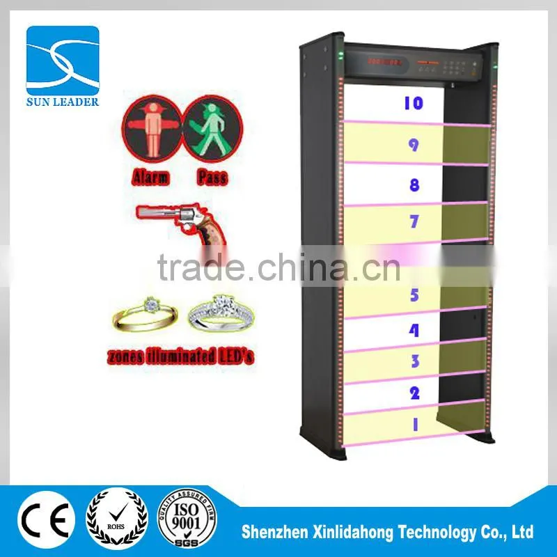 2015 hot selling Digital waterproof walk through Door frame metal detector security gate