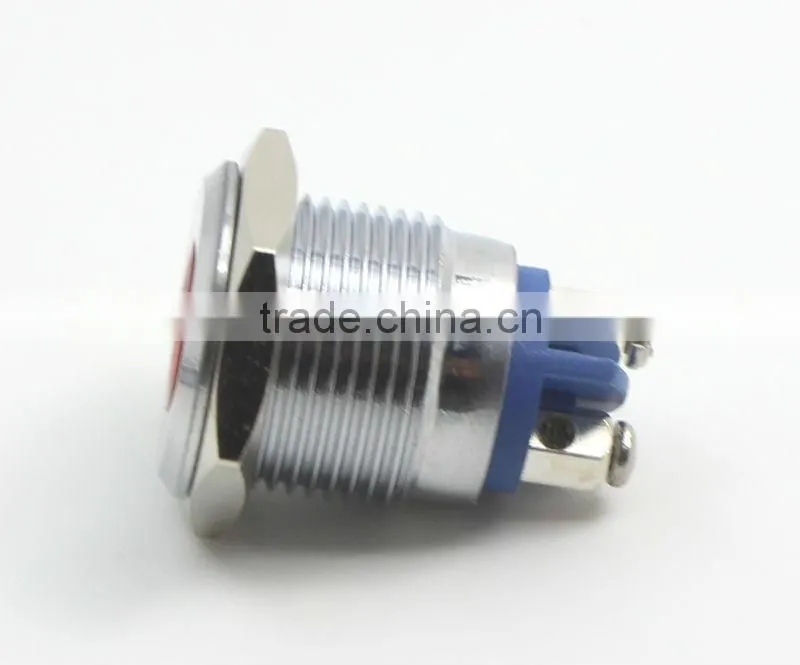 16mm metal 120 volt led indicator lights GQ16AS-D