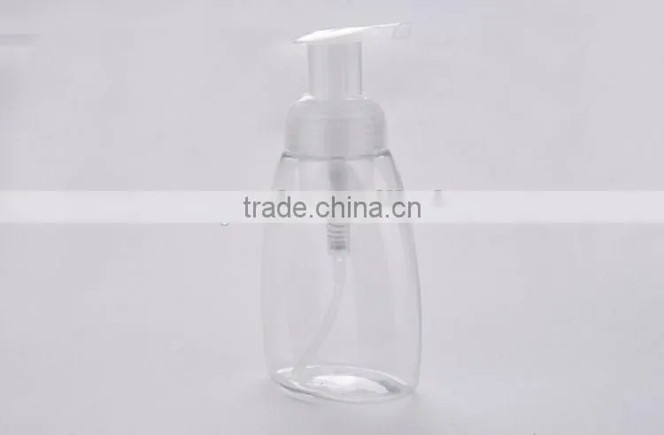 Manufacturer empty clear cosmetic foam bottle