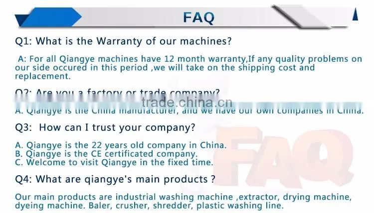 China Industrial Laundry Equipment Industrial Washer And Dryer Prices
