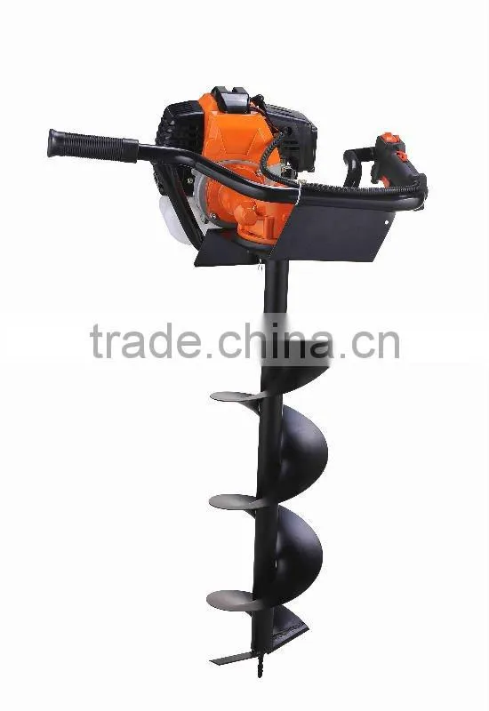 chinese made gasoline petrol 52cc one man operate earth auger with CE,GS,EUII certifications