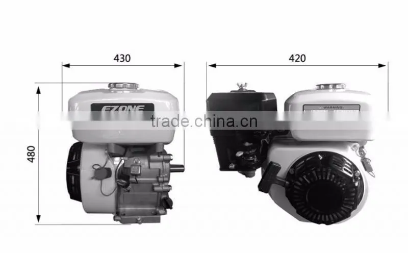 Gasoline Engine 188F Series, 4-stroke, OHV