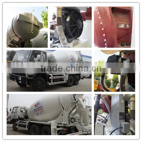 190hp dongfeng 4x2 6m3 small concrete mixer truck