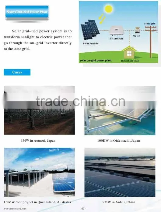 10kw solar energy system price on grid solar power system ground and roof