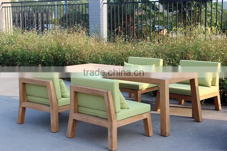 Teak Wood Furniture Outdoor Wood Dining Table Set