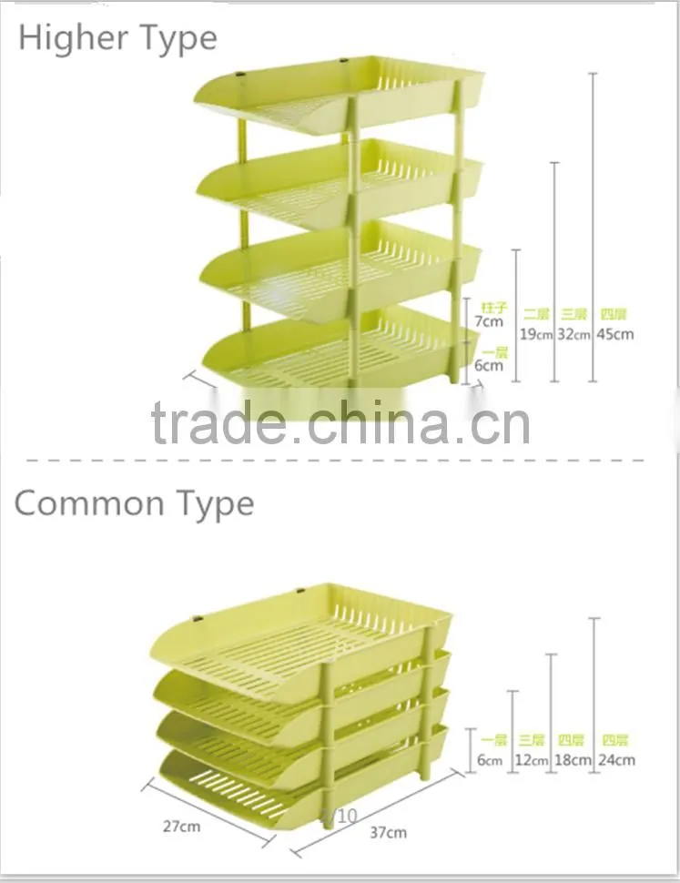 Plastic Document File Tray -4Layer