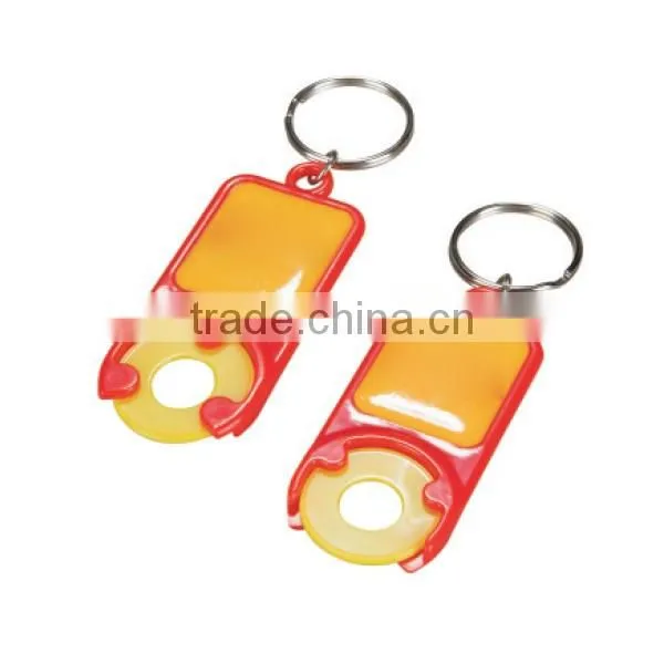 Plastic promotion key chain custom