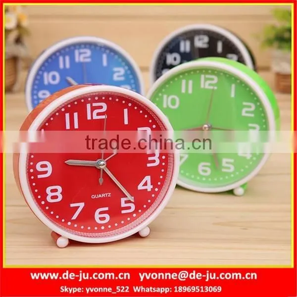 Home Round Plastic Kitchen Clock