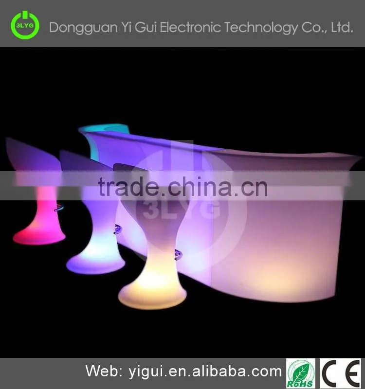 led colorful aluminum truss bar table
