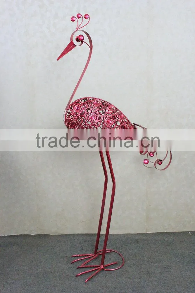 Metal peacock garden decoration