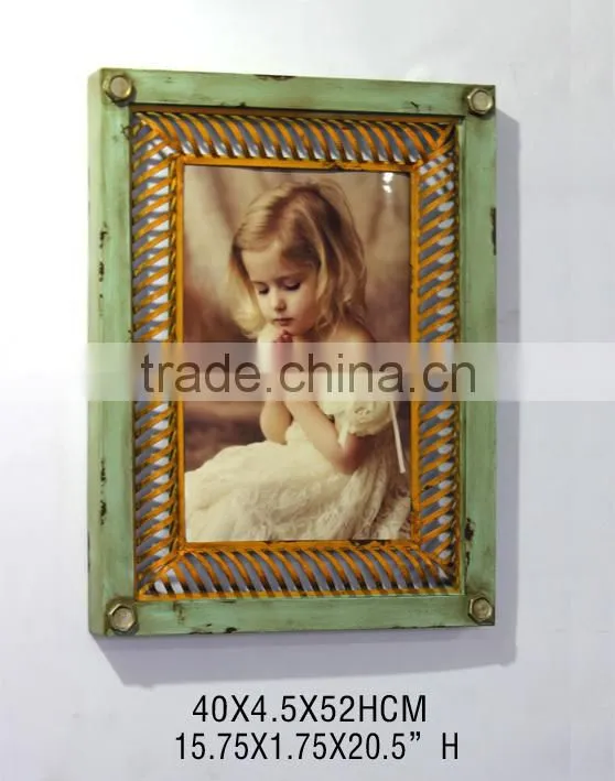 Blue Beautiful Girl Photo Frame