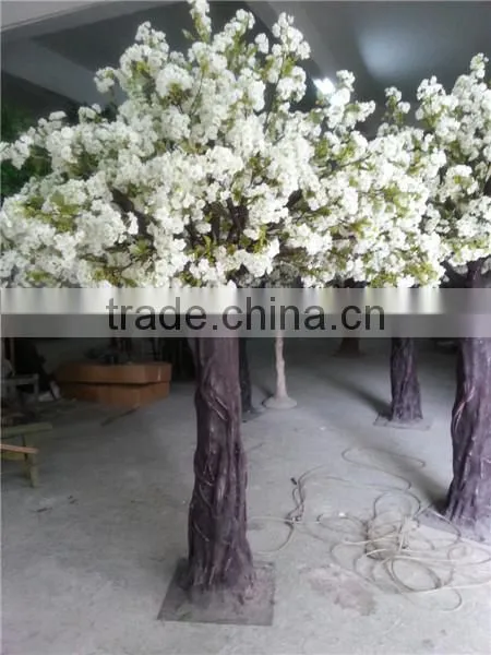 artificial cherry blossom trees made by silk for interior decoration in factory price