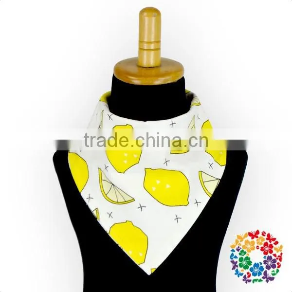 wholesale cartoon animal print bandana bibs, baby bandana drool bib with snap