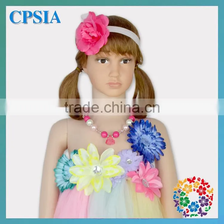 Latest Flower Birthday Dress For Baby Girl Party Dress Pictures
