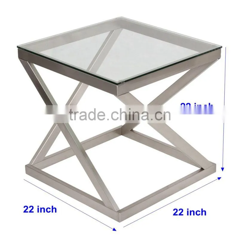 201 stainless steel square tube frame for end table for living room furniture