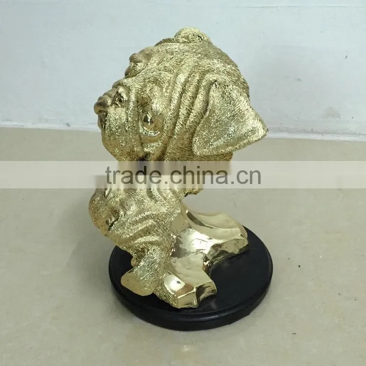 Polyresin cute dog statue