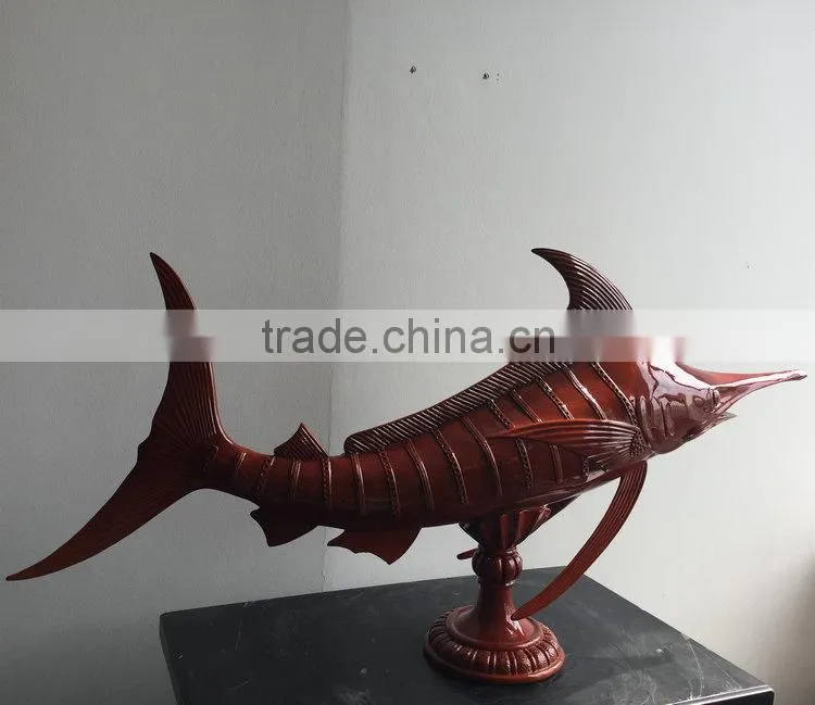 Resin fish figurine statue