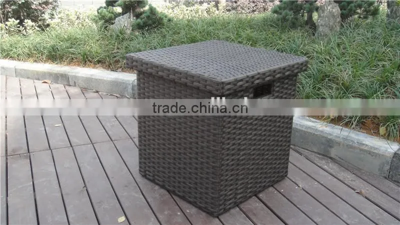Outdoor Furniture Waterproof Rattan Storage Boxs With Cushion