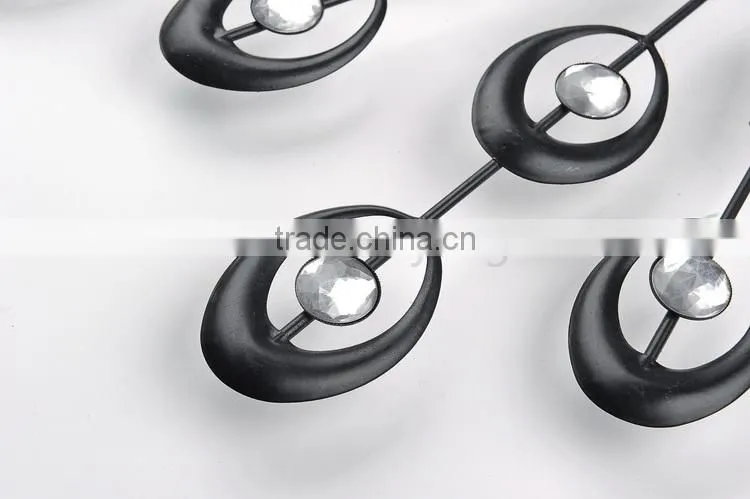 Metal wall digital clock with eye and mirror