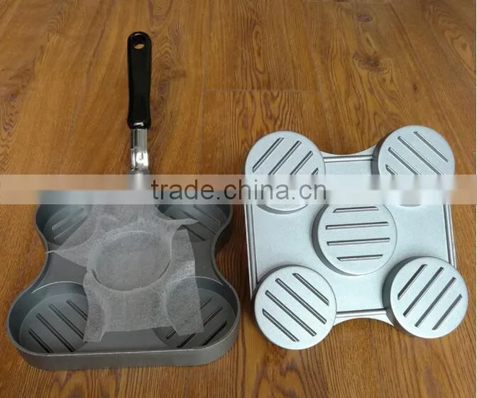 5 section LFGB standard aluminum hamburger press