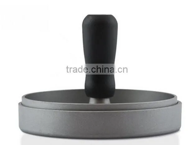 1 section cast aluminum TPR handle mini hamburger patty maker