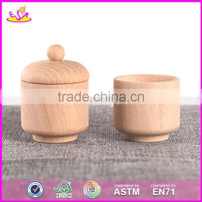 2017 New design preschool toddlers natural wooden dinner set toys W10B178