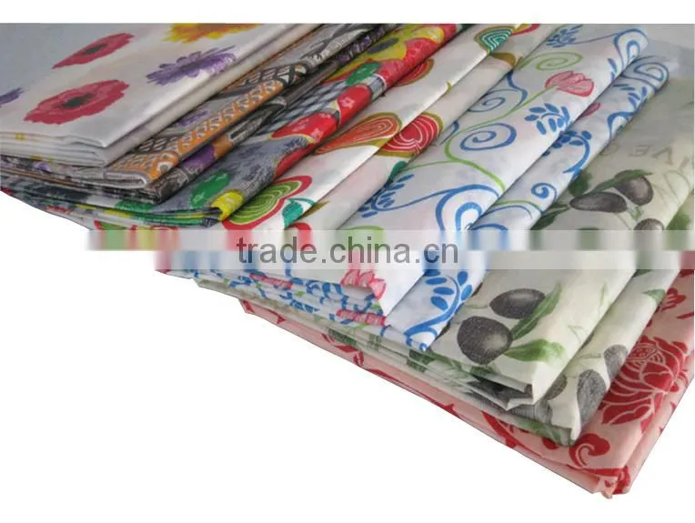 factory sale !!!2015 new fashionable flannel/PVC/PE table cloth with good quality
