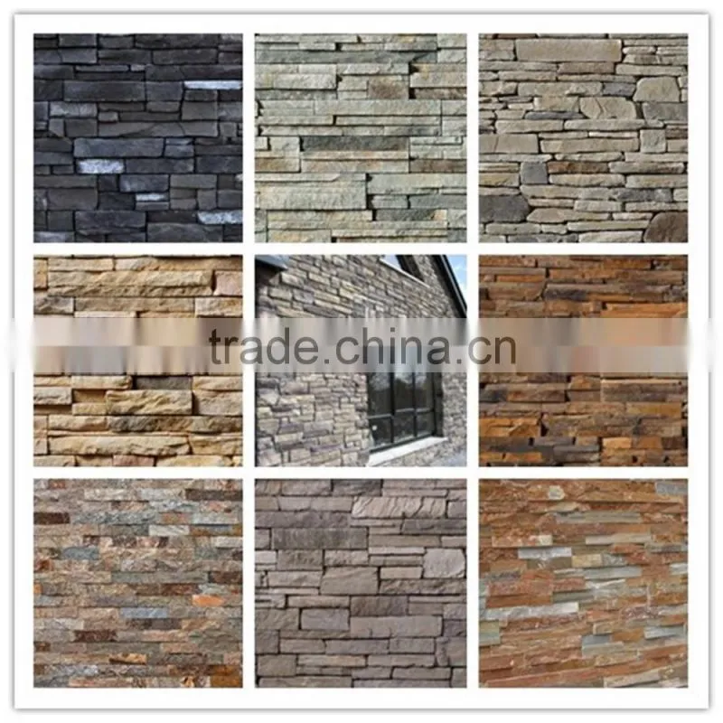 Exterior wall cladding cultured stone art