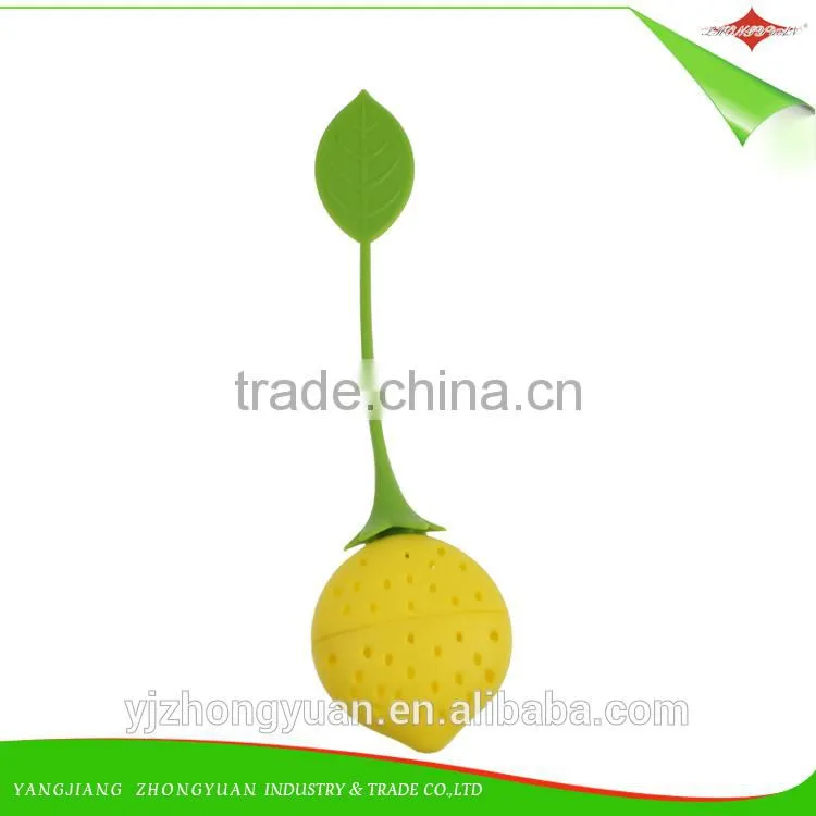 ZY-F1126 cute strawberry design silicone tea leaf strainer infuser diffuser filter