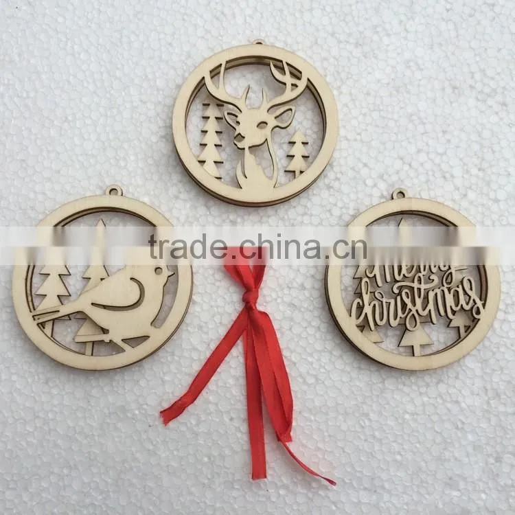 3pcs/set Colorful Round Christmas Decorating Christmas Tree Hanging Stocking