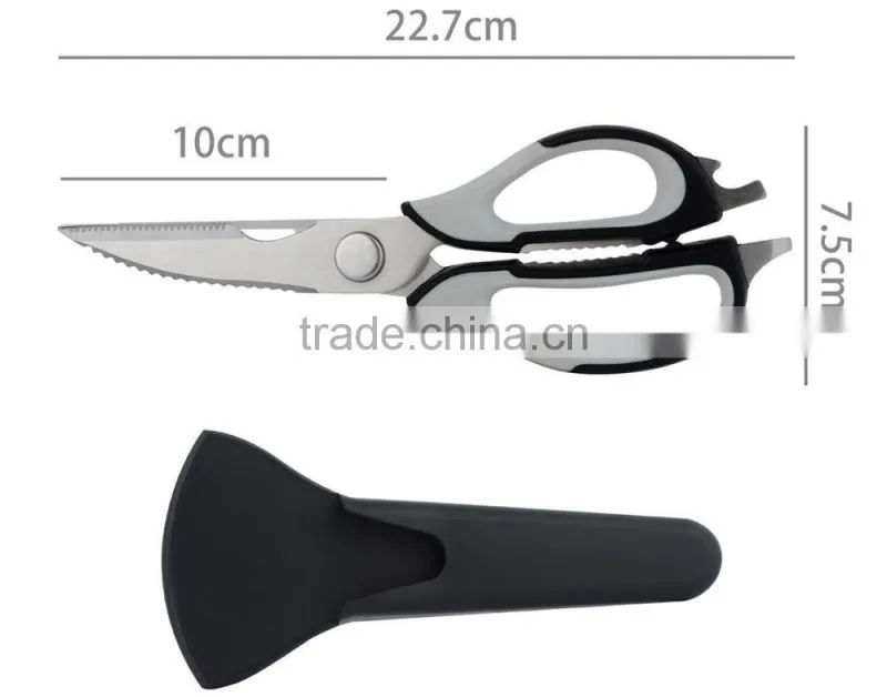 8-in-1 Multi-Purpose Utensils with Magnetic Holder Multifuntional Kitchen Scissors
