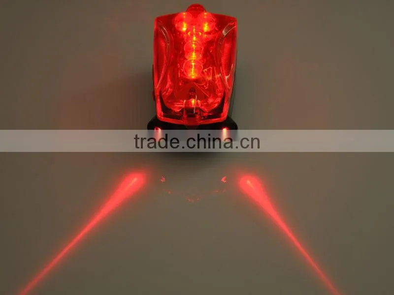 China Wholesale Bicycle Accessroy USB LED Red Laser Bike Rear Light, Rechargeable Bicycle Taillight